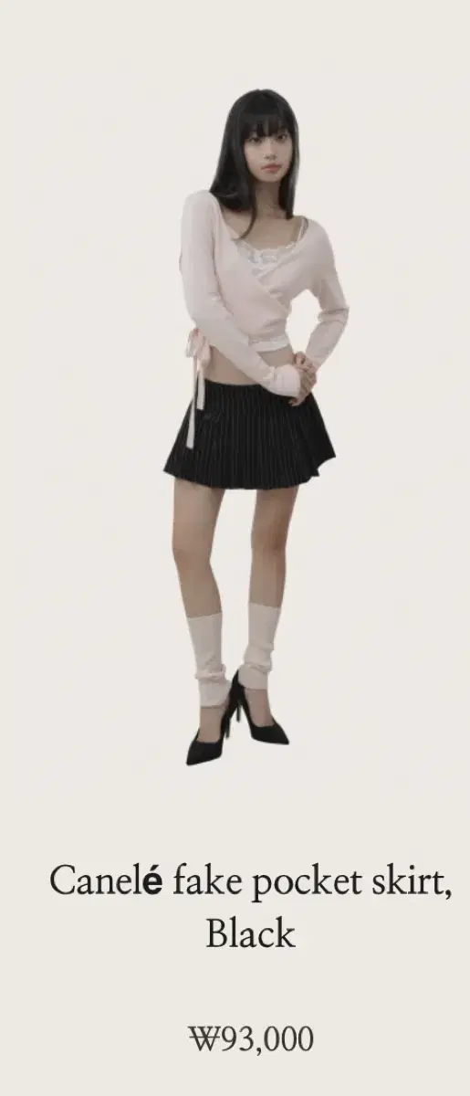 (새상품) 클리시어 canele mini pocket skirt